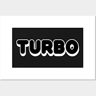 Turbo Word Inverted Print Posters and Art